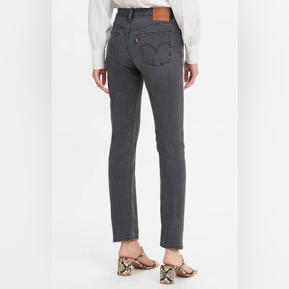 New Levi's® Premium 501® Skinny High Rise Women’s Jeans Dark Wash Black 24 x 28 - Picture 3 of 11